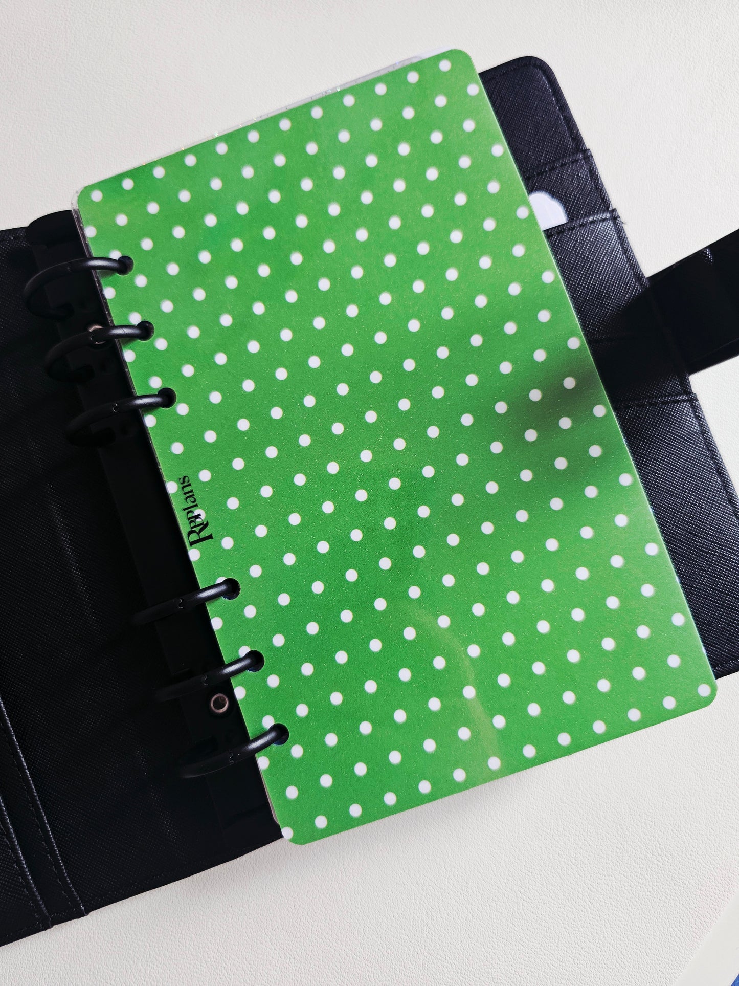 Dark Green Polka Dot Dashboard A6
