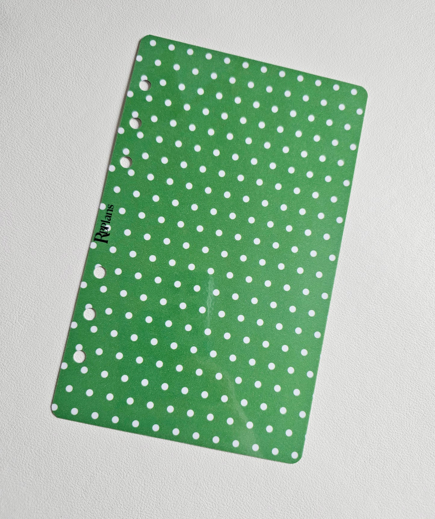 Dark Green Polka Dot Dashboard A6