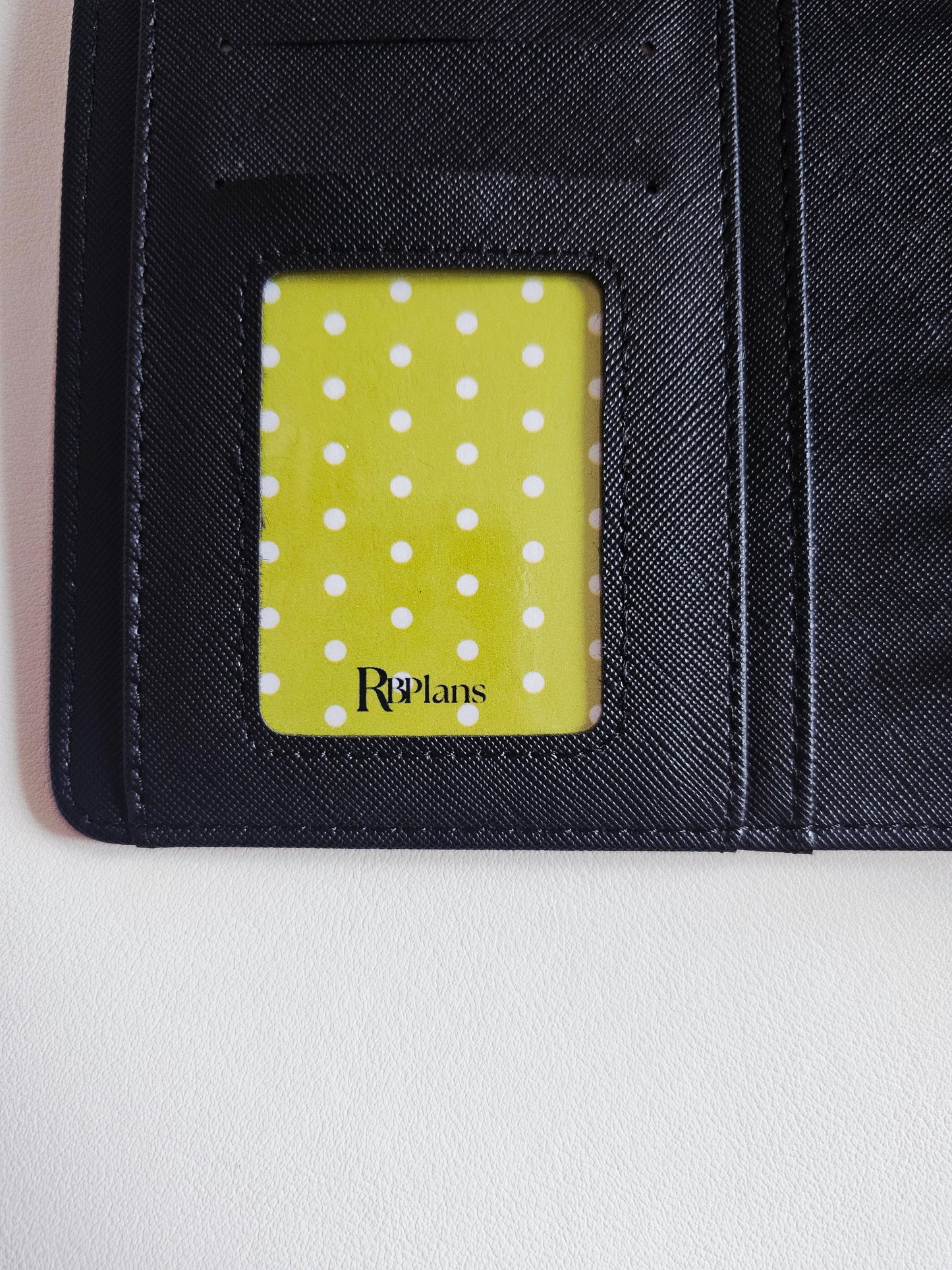 Lime Green Polka Dot Window Pocket Insert
