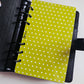 Lime Green Polka Dot Dashboard A6