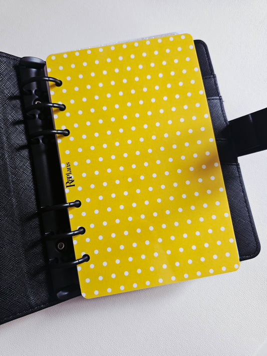 Yellow Polka Dot Dashboard A6