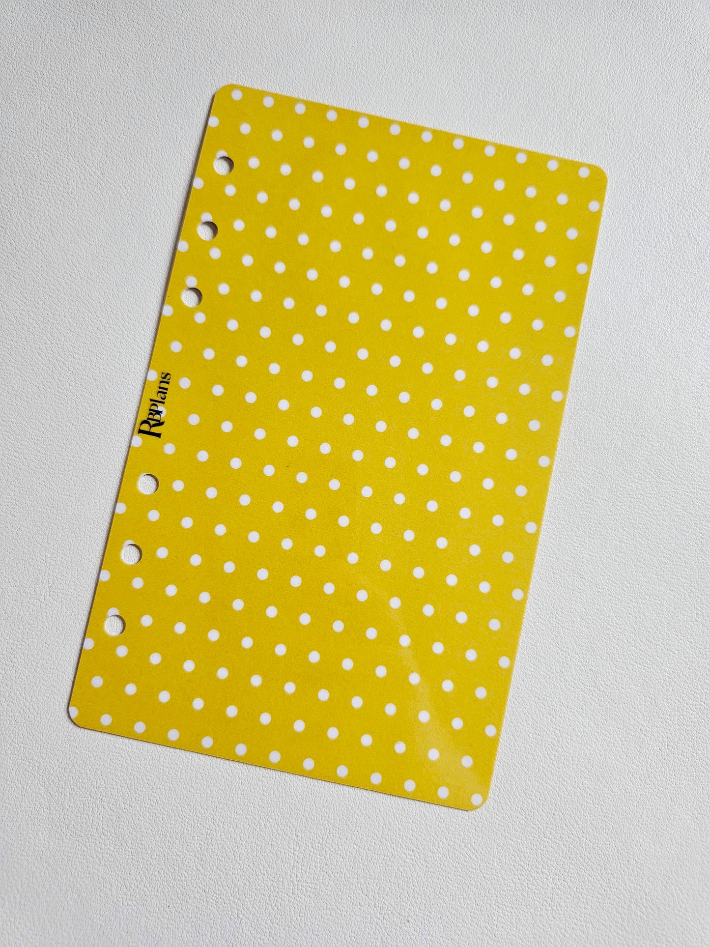 Yellow Polka Dot Dashboard A6