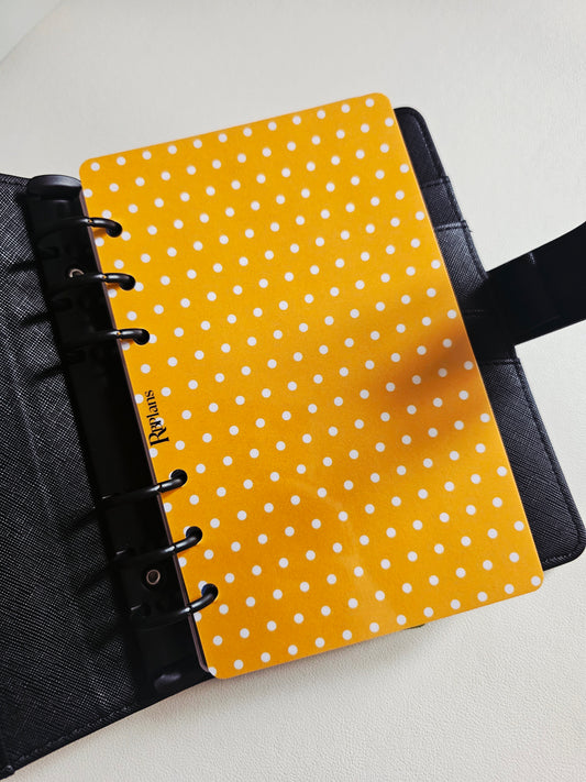 Orange Polka Dot Dashboard A6