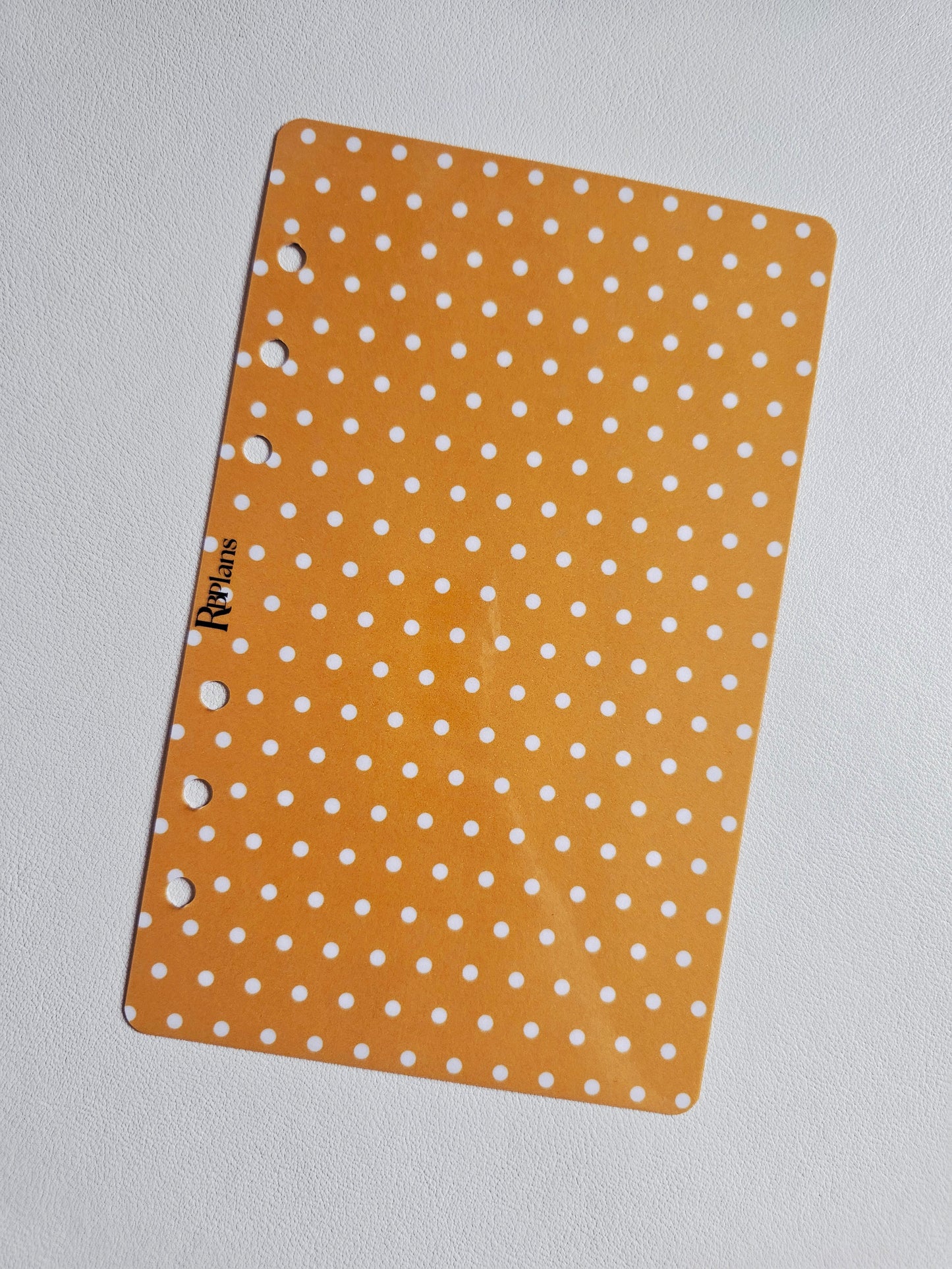 Orange Polka Dot Dashboard A6