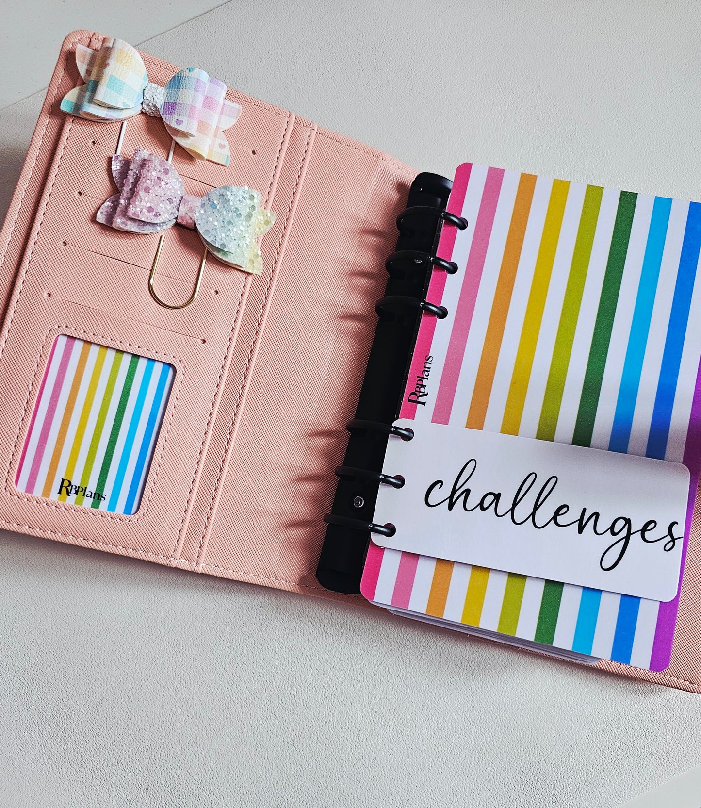 Bold Vertical Rainbow Window Pocket Insert
