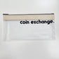 Beige & Black Coin Exchange Zip Wallet
