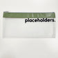 Sage & Black Placeholders Zip Wallet