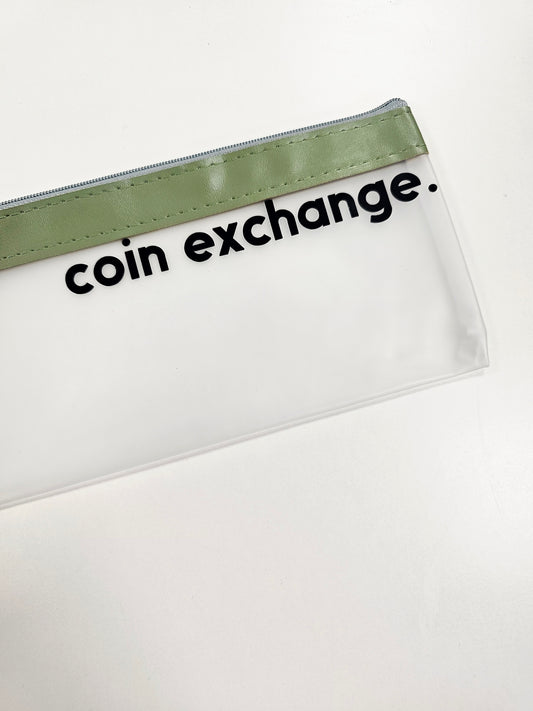 Sage & Black Coin Exchange Zip Wallet