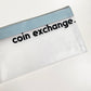 Dusty Blue & Black Coin Exchange Zip Wallet