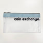 Dusty Blue & Black Coin Exchange Zip Wallet