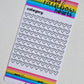 100 Rainbow Hearts
