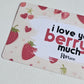 I Love You Berry Much Envelope Insert
