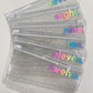 Challenge 7-12 Rainbow Sparkle Zip Envelopes