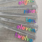 Challenge 7-12 Rainbow Sparkle Zip Envelopes