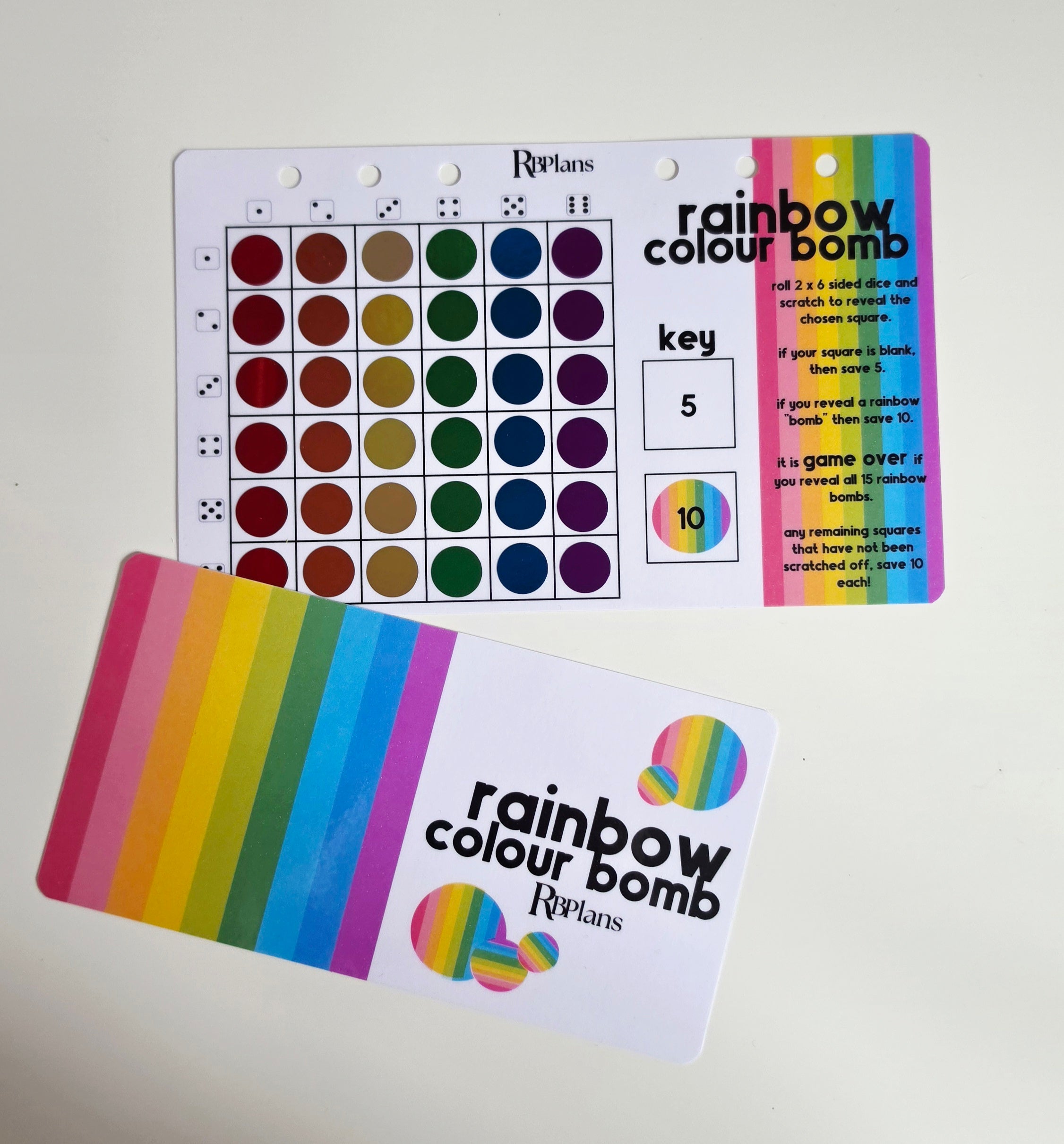 Rainbow Colour Bomb – RBPlans