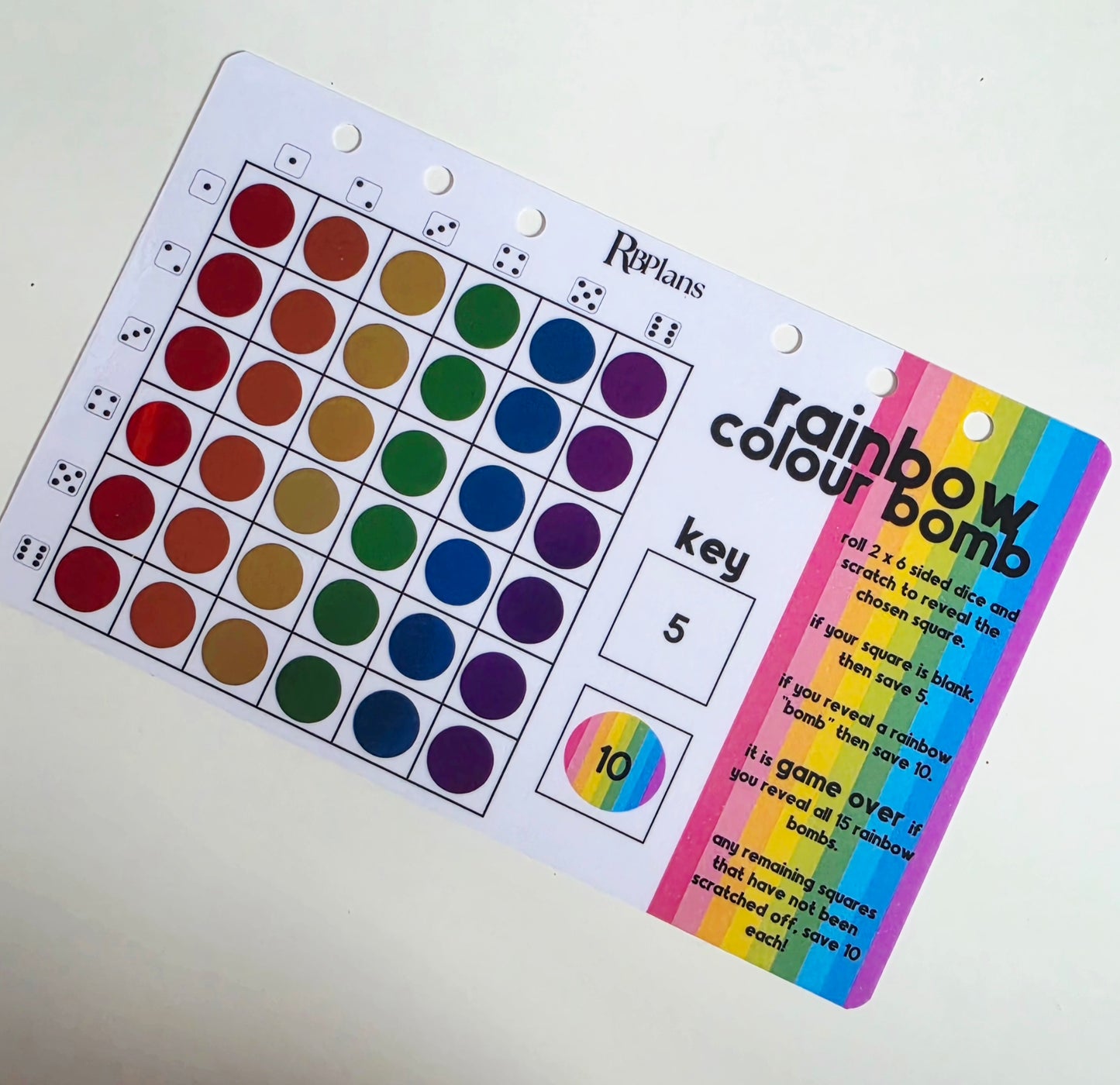 Rainbow Colour Bomb