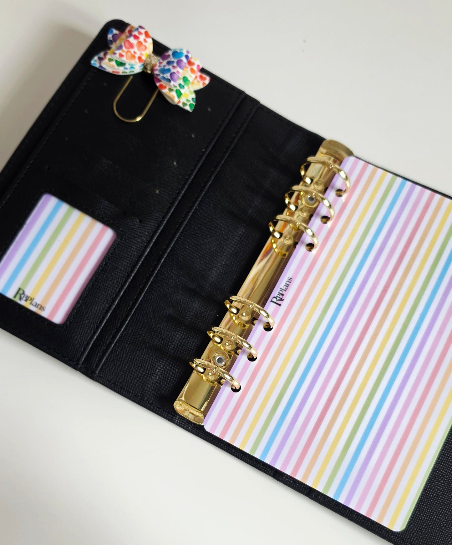 Pastel Rainbow Vertical Stripe Dashboard A6