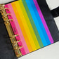 Chunky Rainbow Vertical Stripe Dashboard A6