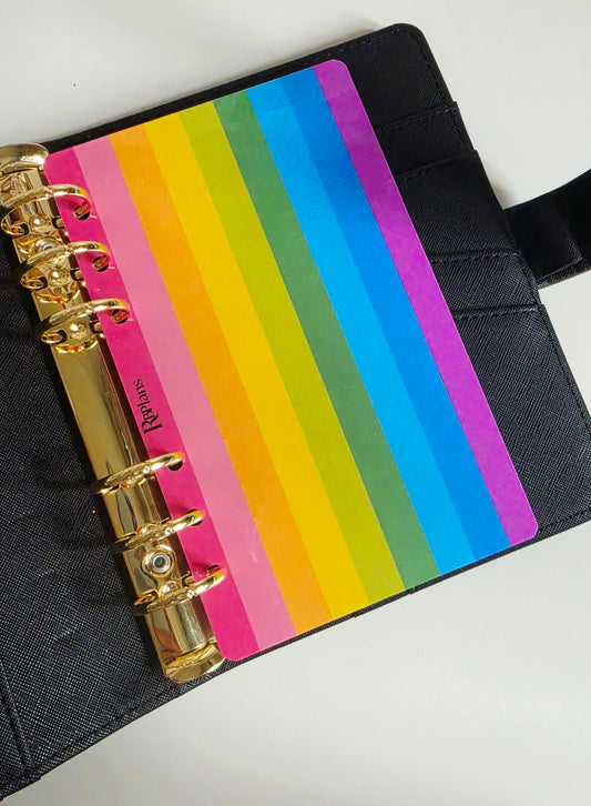 Chunky Rainbow Vertical Stripe Dashboard A6