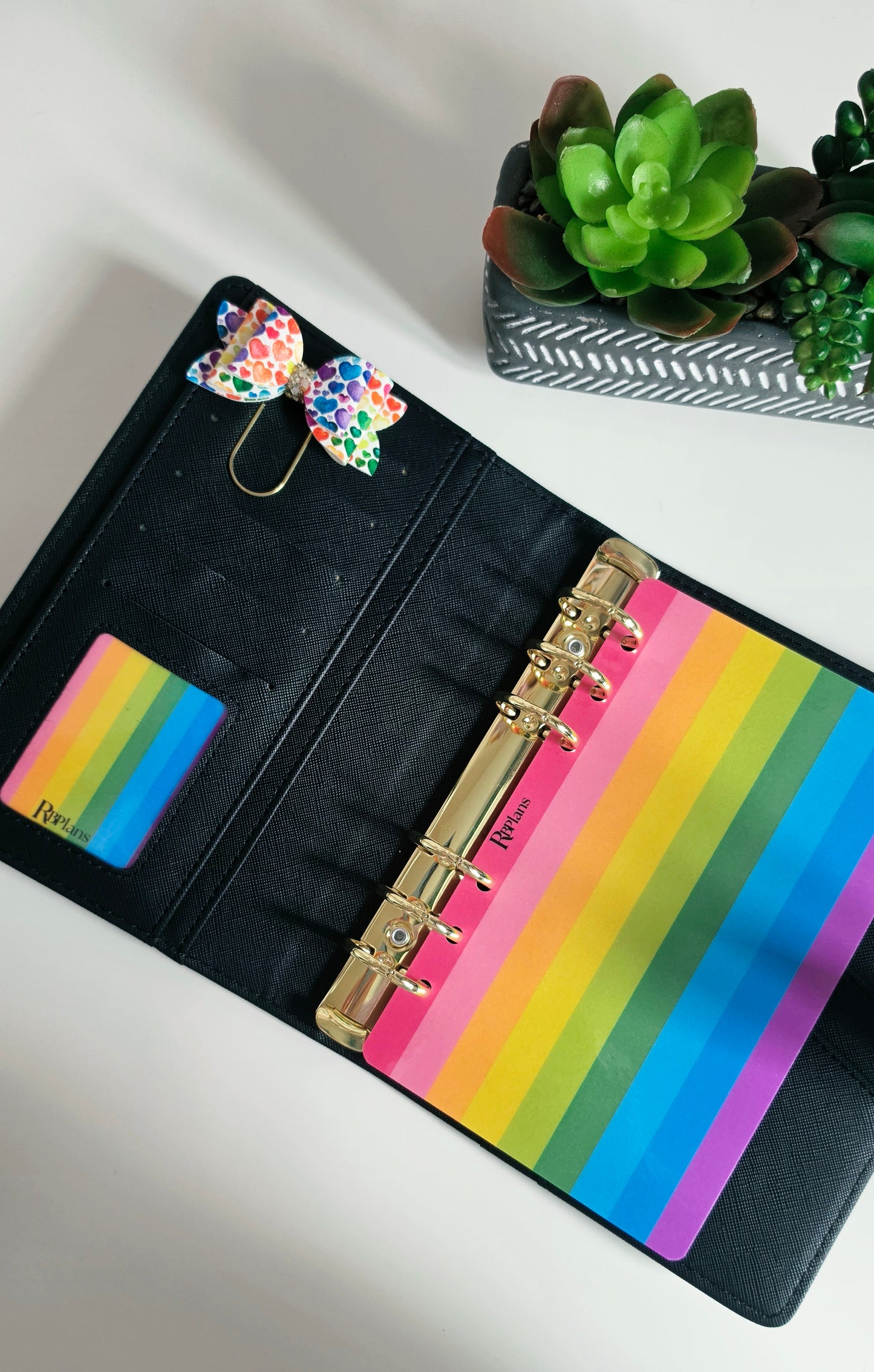 Chunky Rainbow Vertical Stripe Dashboard A6