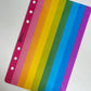 Chunky Rainbow Vertical Stripe Dashboard A6