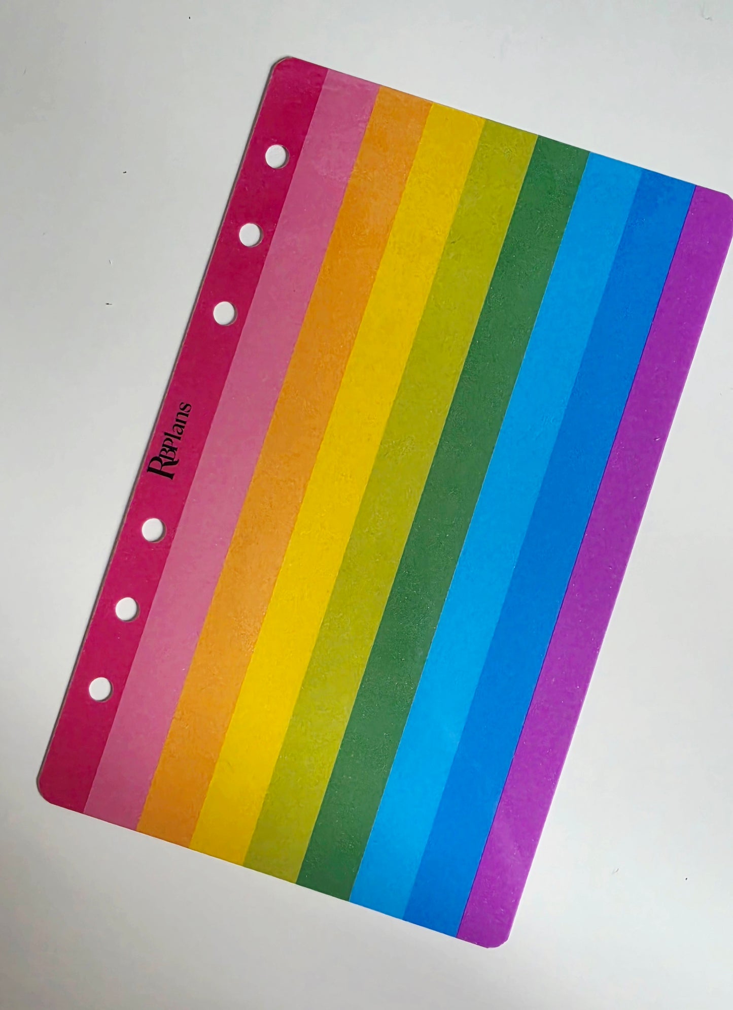 Chunky Rainbow Vertical Stripe Dashboard A6