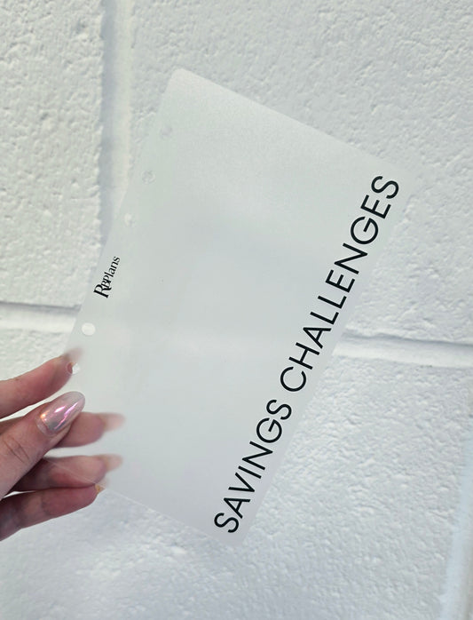Savings Challenges Frosted Dashboard A6
