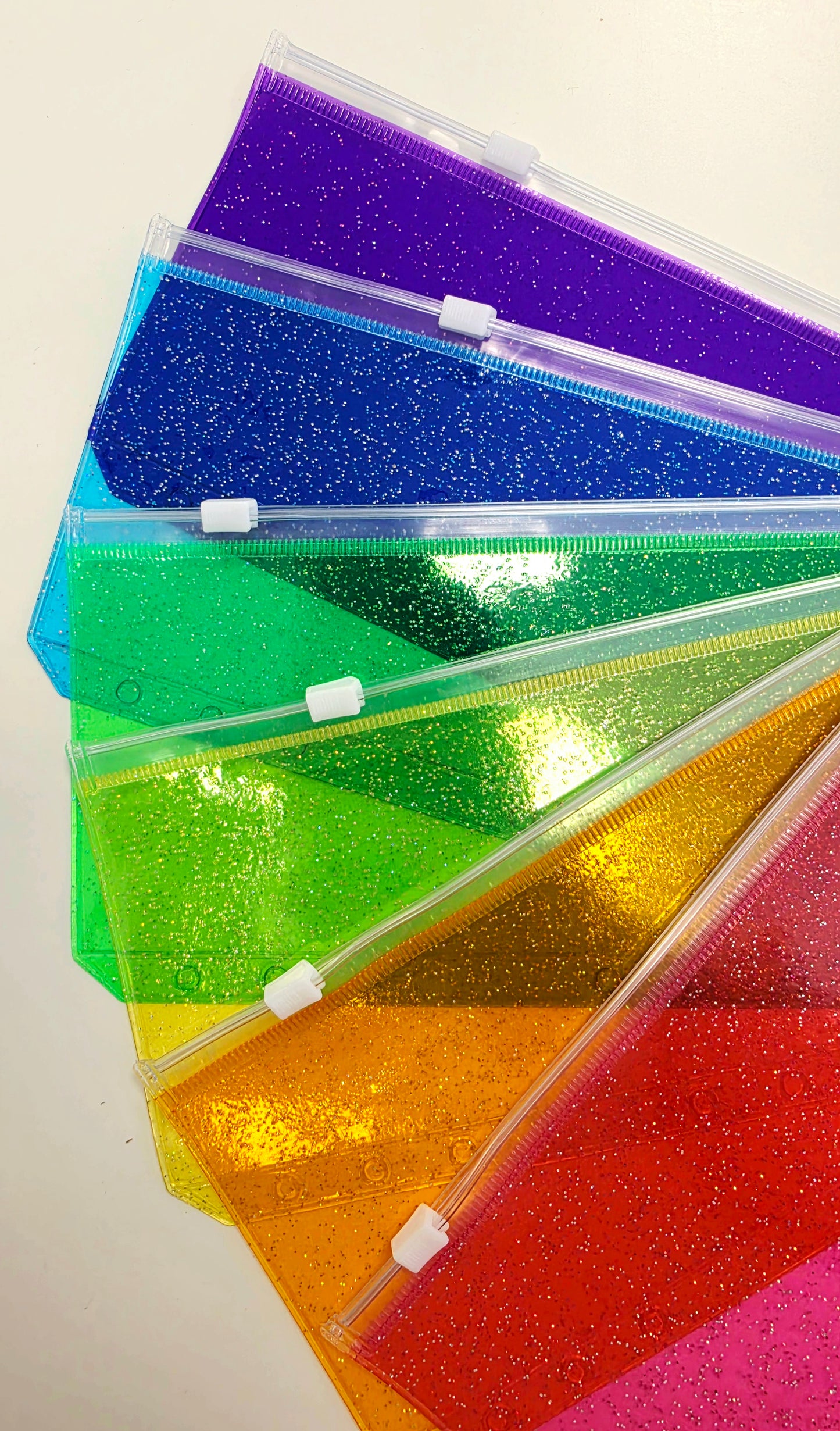 Rainbow Zipped Cash Envelopes A6