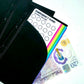 Black Peekaboo Double Pocket Cash Envelopes A6