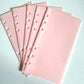 Pink Frosted PP Cash Envelopes A6