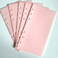 Pink Frosted PP Cash Envelopes A6