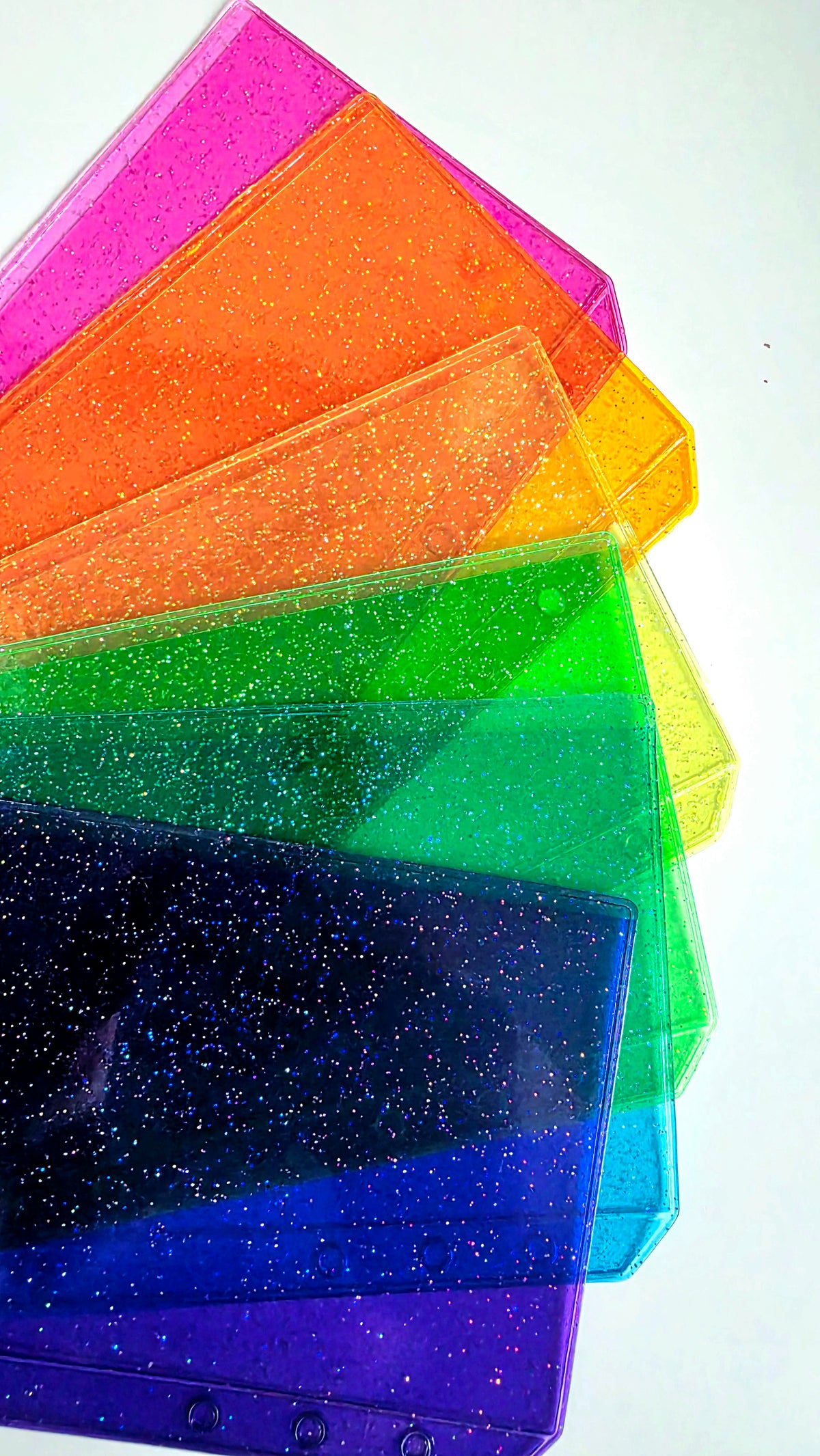 Rainbow Zipless Cash Envelopes A6