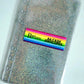 Clear Glitter Zipless Cash Envelopes A6