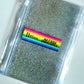Clear Glitter Zipped Cash Envelopes