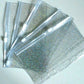 Clear Glitter Zipped Cash Envelopes