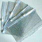 Clear Glitter Zipped Cash Envelopes