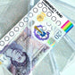 Clear Glitter Zipped Cash Envelopes