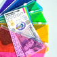 Rainbow Zipped Cash Envelopes A6