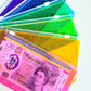 Rainbow Zipped Cash Envelopes A6