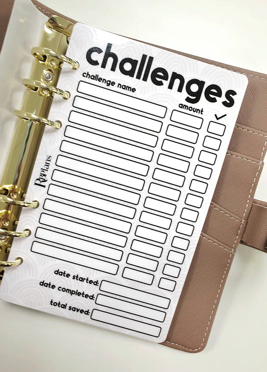Neutral Rainbow Challenge Checklist Dashboard A6