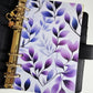 Purple Floral Dashboard A6