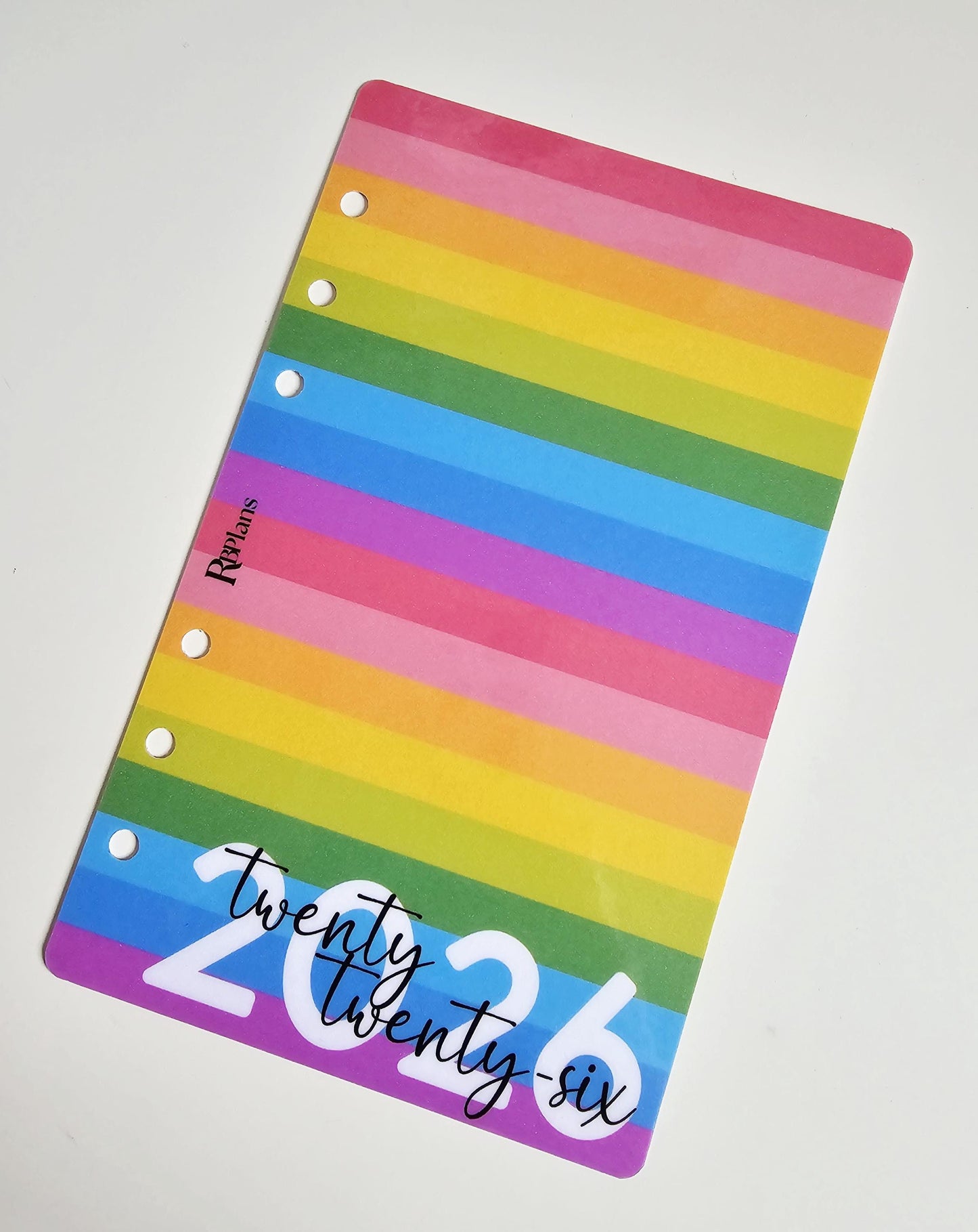 2026 Rainbow Stripe Dashboard A6