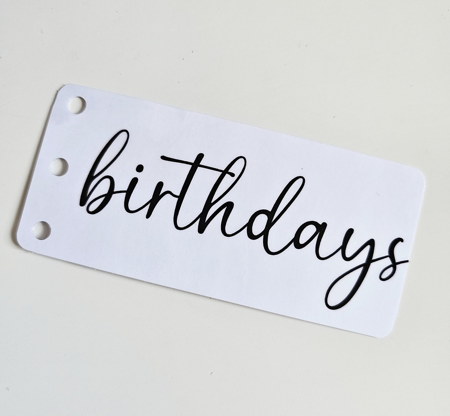 Birthdays Half Dashboard A6