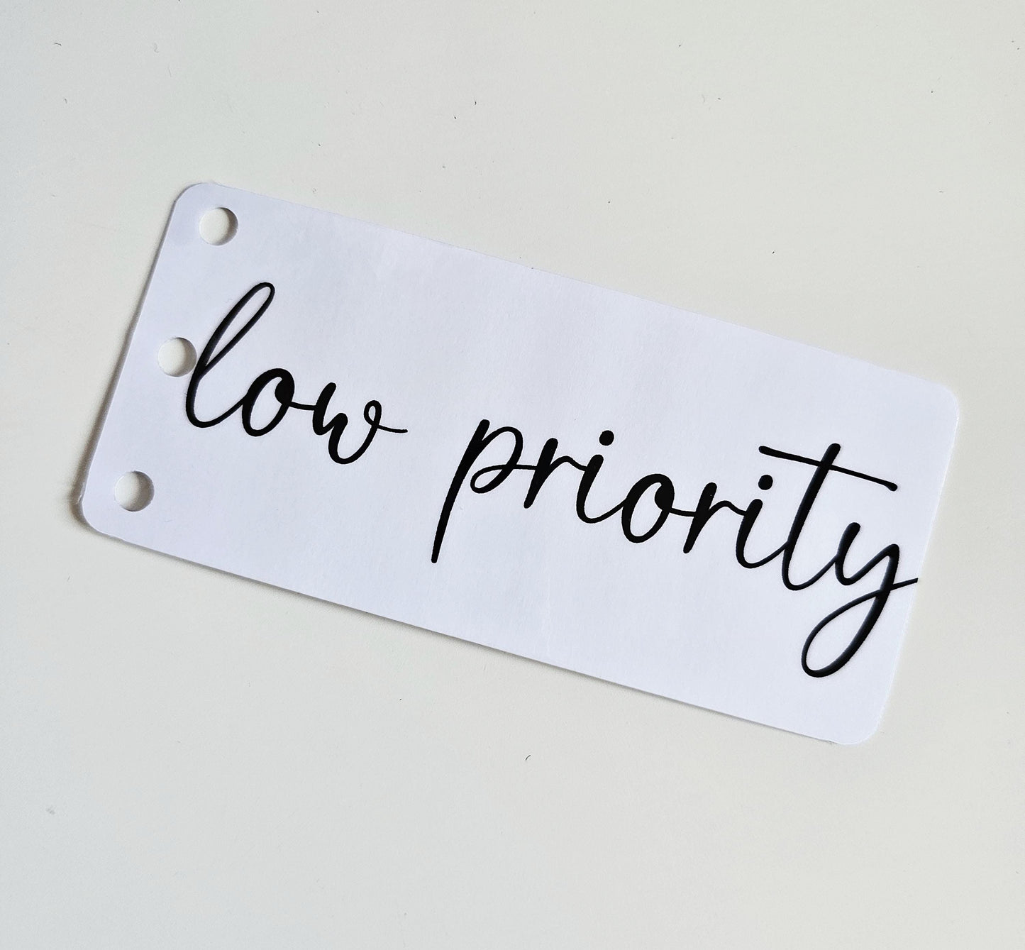 Low Priority Half Dashboard A6