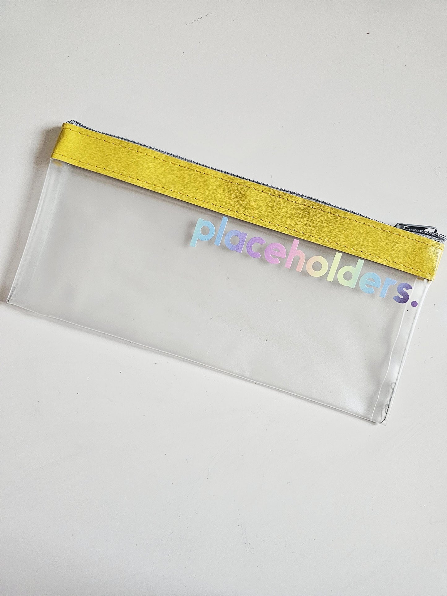 Yellow Placeholders Zip Wallet