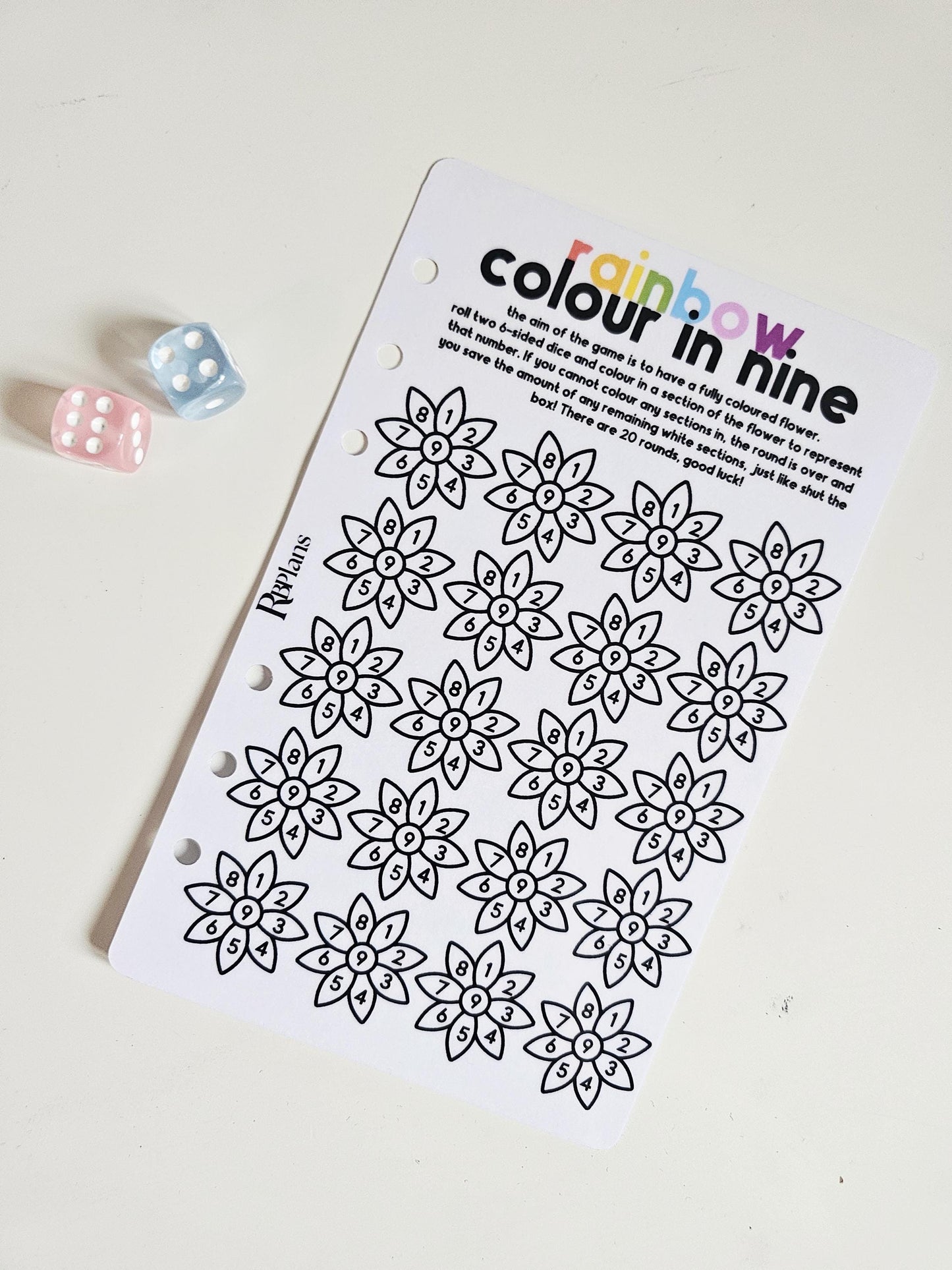 Colour-In Nine