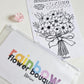 Rainbow Flower Bouquet