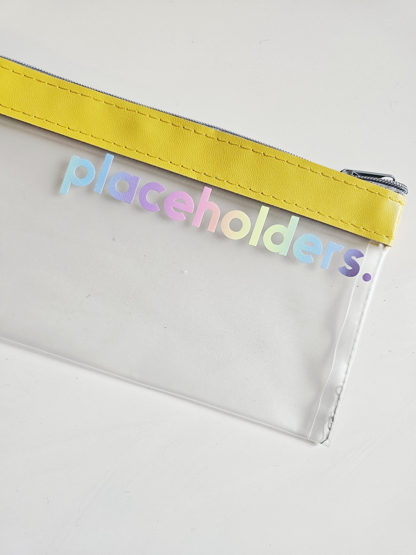 Yellow Placeholders Zip Wallet