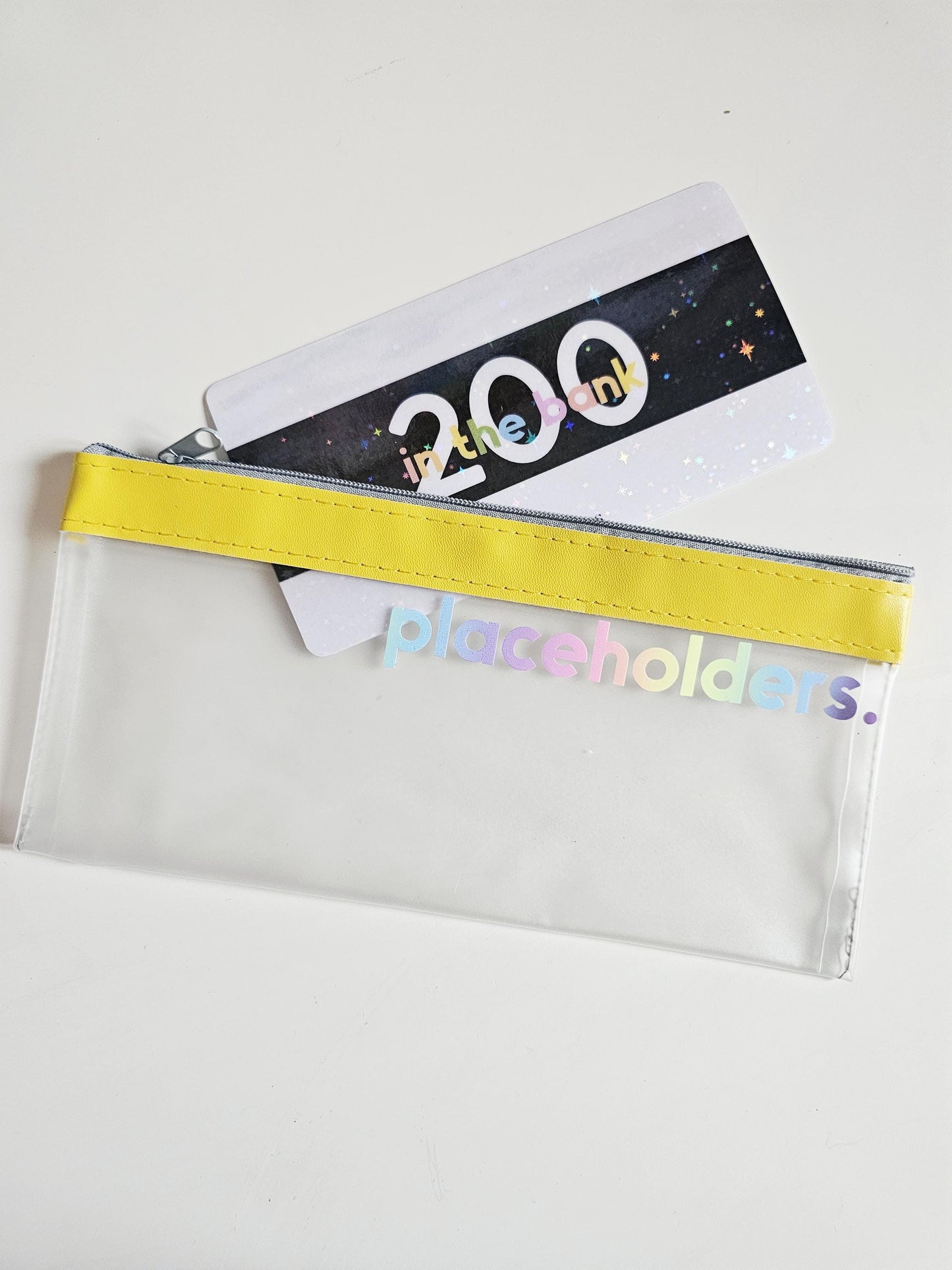 Yellow Placeholders Zip Wallet
