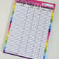 Savings Count Up and Cash Condense Notepad